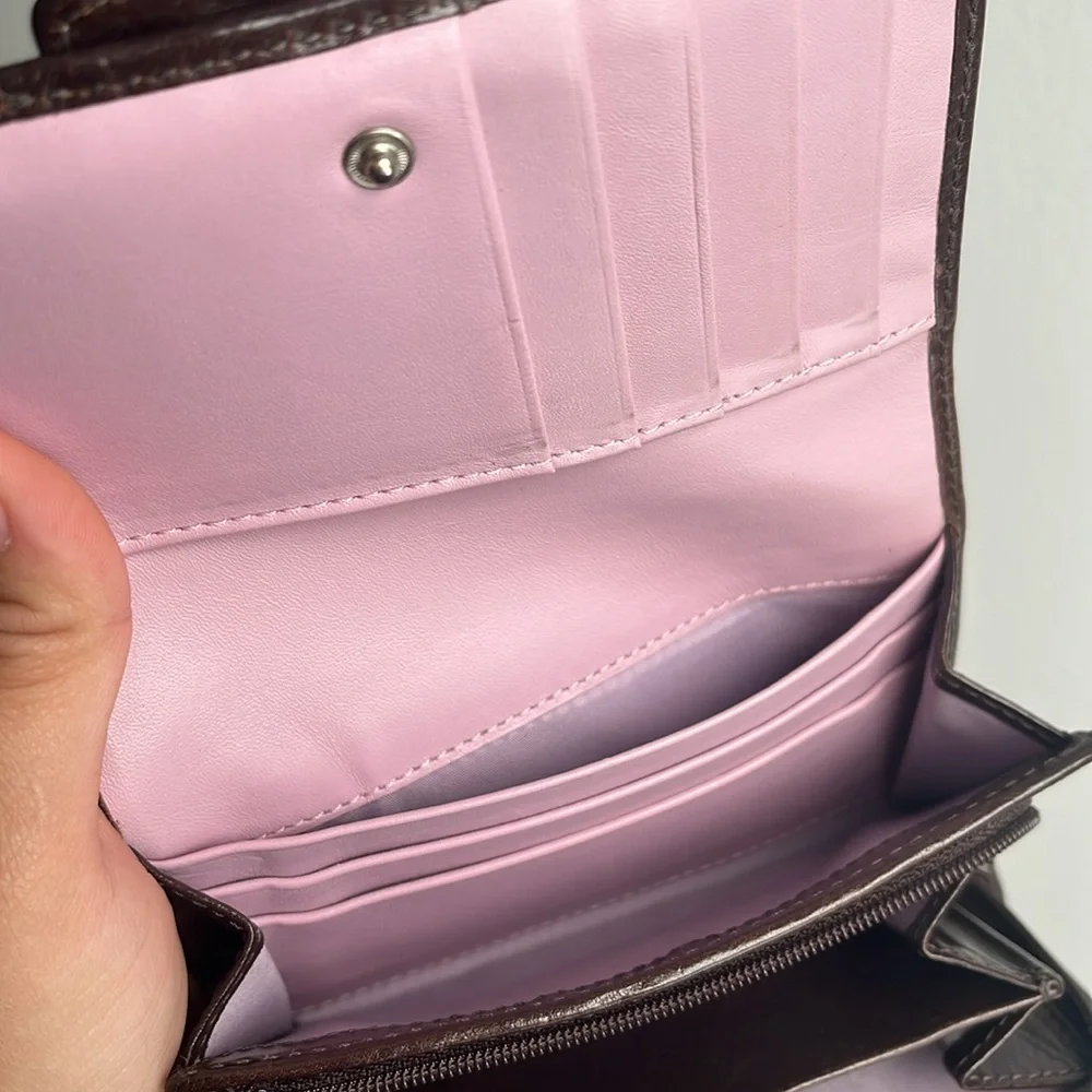 Coach Signature Brown Wallet - Picture 6 of 10